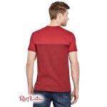 Чоловіча Футболка GUESS Factory (Ganton Marled V-Neck Tee) 1694-01 Varsity Червоний