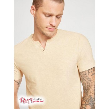 Чоловіча Хенлі (Ricky Slub Slit Henley) 11175-01 Кремовий