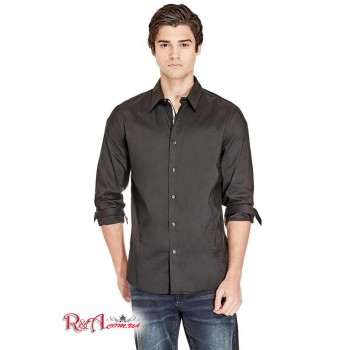 Чоловіча Сорочка (Damon Poplin Shirt) 985-01 Реактивний Чорний