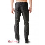 Мужские Джинсы GUESS Factory (Harlem Ultra-Slim Zip Jeans) 4995-01 Черный WПепельно-Серый 30\" Inseam