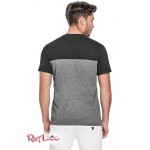 Мужская Футболка GUESS Factory (Ganton Marled V-Neck Tee) 1695-01 Реактивний Черный