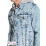 Чоловіча Куртка GUESS Factory (Harold Hooded Denim Jacket) 29836-01 Світлий WПопелясто-Сірий