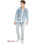 Чоловіча Куртка GUESS Factory (Harold Hooded Denim Jacket) 29836-01 Світлий WПопелясто-Сірий