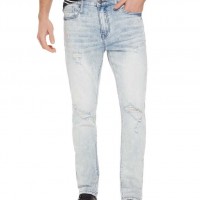 Мужские Джинсы (Vick Destroyed Skinny Jeans) 29947-01 Светлый WПепельно-Серый
