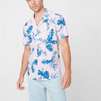 Мужская Рубашка (Jaro Tropic Print Shirt) 29568-01 Светло-Розовый