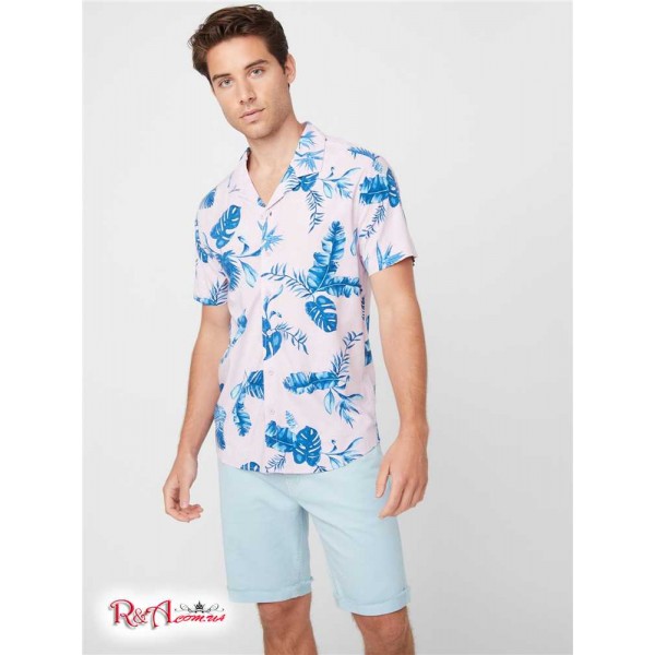 Мужская Рубашка GUESS Factory (Jaro Tropic Print Shirt) 29568-01 Светло-Розовый