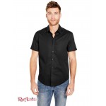 Мужская Рубашка GUESS Factory (Darrow Slim Short-Sleeve Shirt) 29899-01 Реактивний Черный