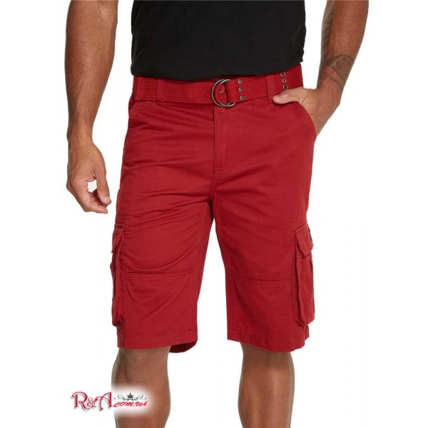 Мужские Шорты GUESS Factory (Karl Cargo Shorts) 29759-01 Красный Noir