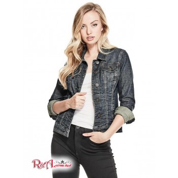 Жіноча Куртка (Alisana Denim Jacket in Dark Wash) 2461-01 Темна Мийка
