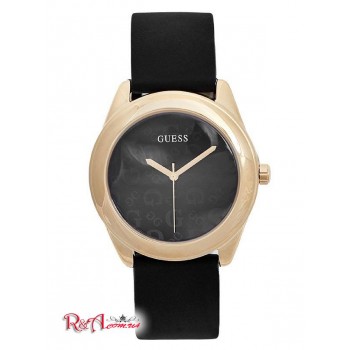 Жіночий Годинник (Black and Gold-Tone Silicone Logo Watch) 5091-01 Немає Кольору