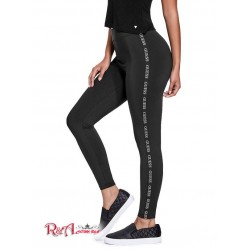Жіночі Легінси (Cuddy Logo Stripe Leggings) 5916-01 Реактивний Чорний