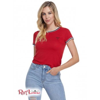 Жіноче Кільце (Freddie Ringer Tee) 21059-01 Rugby Червоний