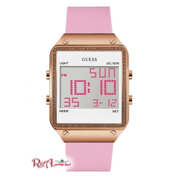 Женские Часы GUESS (Pink and Rose Gold-Tone Digital Watch) 9559-01