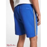 Чоловічі Шорти MICHAEL KORS (Logo Tape Cotton Blend Shorts) 61020-05 Tide Синій