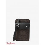 Мужская Сумка Кроссбоди MICHAEL KORS (Logo Smartphone Crossbody Bag) 65410-05 Коричневый/Черный