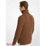 Мужская Водолазка MICHAEL KORS (Cable Merino Wool Turtleneck Sweater) 65091-05 Карамель Melange