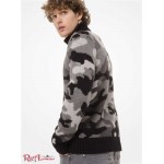Чоловіча Водолазка MICHAEL KORS (Camouflage Alpaca and Merino Wool Blend Turtleneck Sweater) 53181-05 шторм