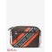 Мужская Сумка Камера (Hudson Logo Embossed Stripe Camera Bag) 65391-05 Коричневый/Оптический Оранжевый