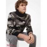 Мужская Водолазка MICHAEL KORS (Camouflage Alpaca and Merino Wool Blend Turtleneck Sweater) 53181-05 шторм