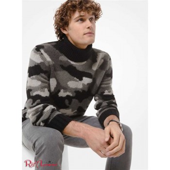 Чоловіча Водолазка (Camouflage Alpaca and Merino Wool Blend Turtleneck Sweater) 53181-05 шторм