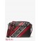 Чоловіча Сумка Камера (Hudson Logo Embossed Stripe Camera Bag) 65392-05 Чорний/Crimson