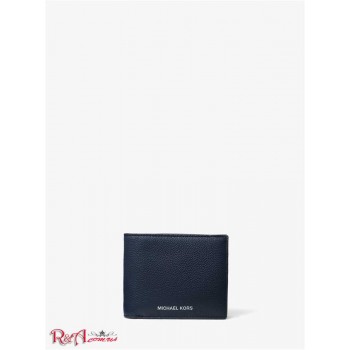 Чоловічий Гаманець (Cooper Pebbled Leather Billfold Wallet With Passcase) 61422-05 Військово-Морський