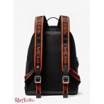 Мужской Рюкзак MICHAEL KORS (Hudson Logo Embossed Stripe Backpack) 65402-05 Коричневый/Оптический Оранжевый