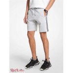 Мужские Шорты MICHAEL KORS (Logo Tape Cotton Blend Shorts) 61023-05 Heather Серый