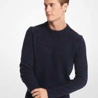 Мужской Свитер (Tweed Wool Blend Sweater) 65093-05 Drk Midnight