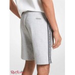 Мужские Шорты MICHAEL KORS (Logo Tape Cotton Blend Shorts) 61023-05 Heather Серый