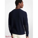 Мужской Свитер MICHAEL KORS (Waffle Knit Sweater) 61053-05 Drk Midnight