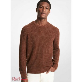 Чоловічий Светр (Waffle Knit Sweater) 61054-05 Карамель Melange