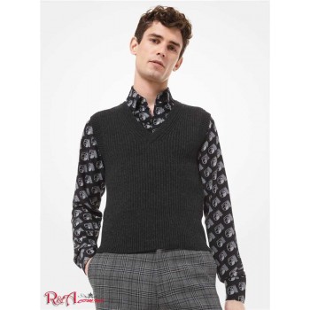 Чоловічий Светр (Cashmere V-Neck Sweater Vest) 48704-05 вугілля