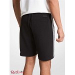 Мужские Шорты MICHAEL KORS (Logo Tape Cotton Blend Shorts) 61024-05 Черный