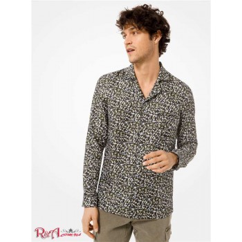 Чоловіча Піжама (Camouflage Silk Pajama Shirt) 48595-05 оливкова