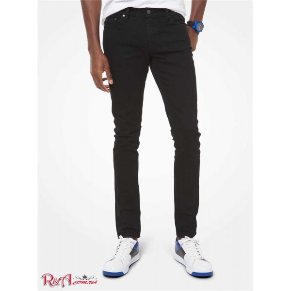 Мужские Джинсы MICHAEL KORS (Slim-Fit Stretch-Cotton Jeans) 48745-05 Черный/Черный