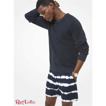 Чоловічий Светр (Ribbed Linen and Cotton Sweater) 48555-05 опівночі