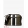 Чоловіча Сумка Камера (Hudson Pebbled Leather and Logo Stripe Camera Bag) 65395-05 Оливковий
