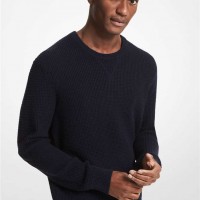 Мужской Свитер (Tweed Wool Blend Sweater) 65095-05 Пепельно-Серый