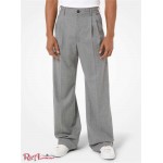 Мужские Штаны MICHAEL KORS (Stretch Wool Pleated Trousers) 48645-05 banker grey