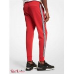 Мужские Джоггеры MICHAEL KORS (Logo Tape Cotton Blend Jogger) 65076-05 Crimson