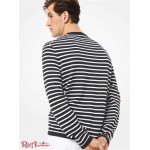 Мужской Свитер MICHAEL KORS (Striped Merino Wool Sweater) 48586-05 черный