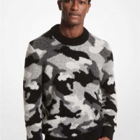 Чоловічий Светр (Camouflage Alpaca and Merino Wool Sweater) 65096-05 чорний