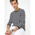 Мужской Свитер MICHAEL KORS (Striped Merino Wool Sweater) 48586-05 черный