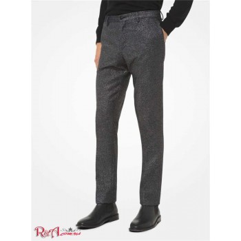 Чоловічі Штани (Slim-Fit Metallic Wool-Blend Trousers) 48676-05 срібло