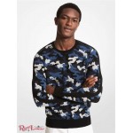 Чоловічий Светр MICHAEL KORS (Camouflage Viscose Blend Sweater) 65097-05 чорний