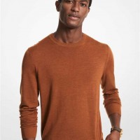 Мужской Свитер (Merino Wool Sweater) 65087-05 Карамель Melange