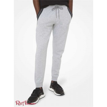 Чоловічі Джоггеры (Logo Tape Cotton Blend Joggers) 61077-05 хізер сірий