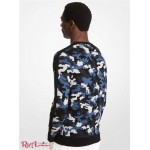 Мужской Свитер MICHAEL KORS (Camouflage Viscose Blend Sweater) 65097-05 черный