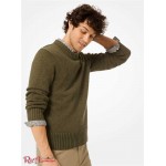 Чоловічий Пуловер MICHAEL KORS (Cotton and Linen Pullover) 48587-05 оливкова